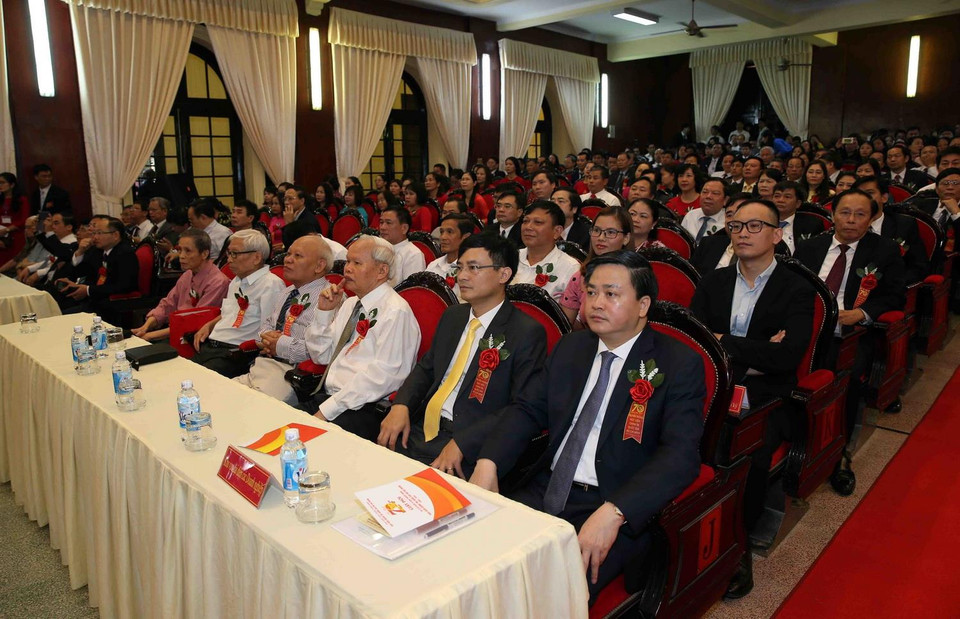 Các đại biểu tham dự buổi lễ. (Ảnh: Phạm Kiên/TTXVN)