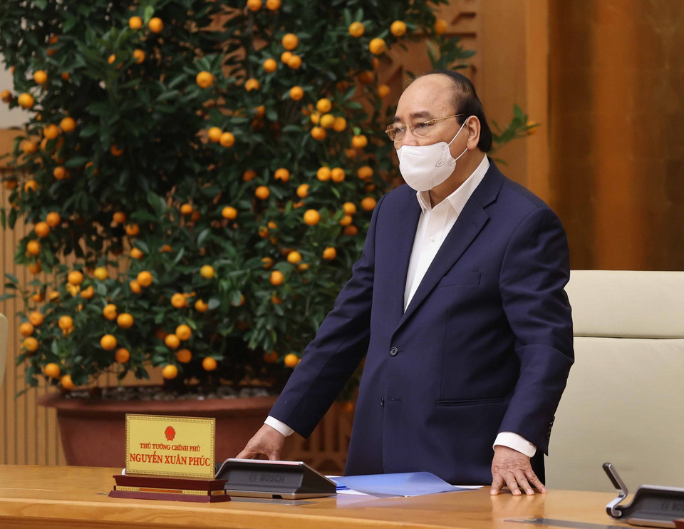 Thủ tướng Nguyễn Xuân Phúc phát biểu. (Ảnh: Thống Nhất/TTXVN)