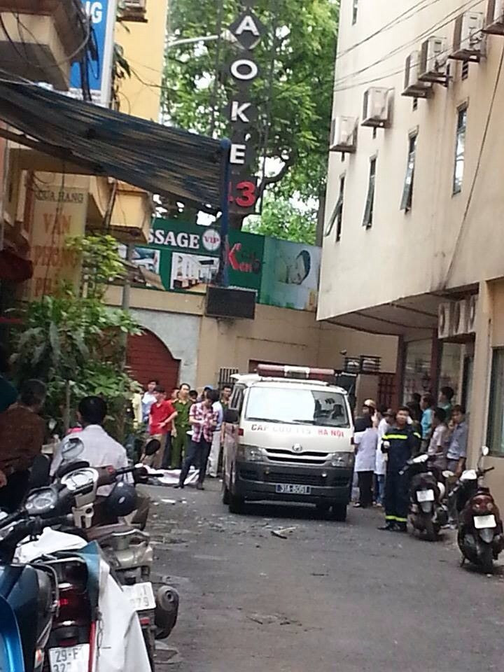 Xe của các lực lượng chức năng. (Ảnh: CTV)