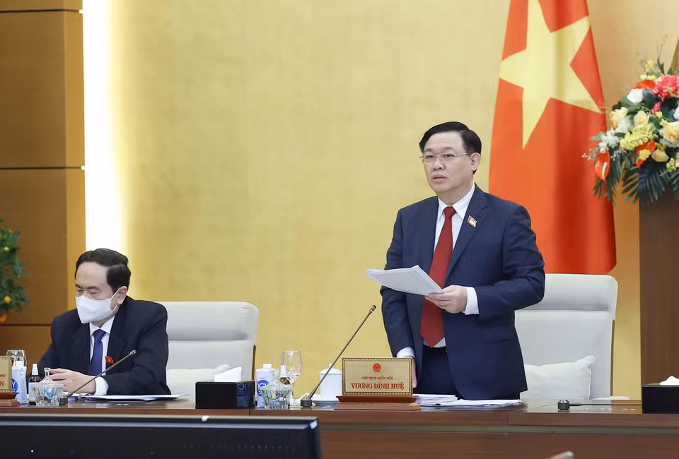 Chủ tịch Quốc hội Vương Đình Huệ. (Ảnh: Doãn Tấn/TTXVN)