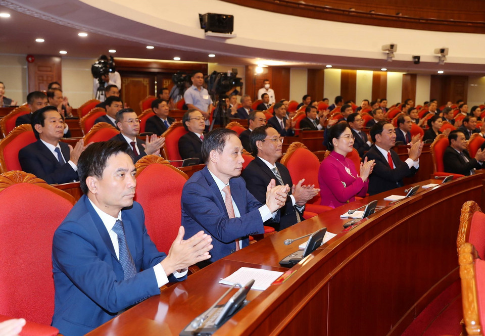 Các đại biểu tại phiên bế mạc. (Ảnh: Trọng Đức/TTXVN)