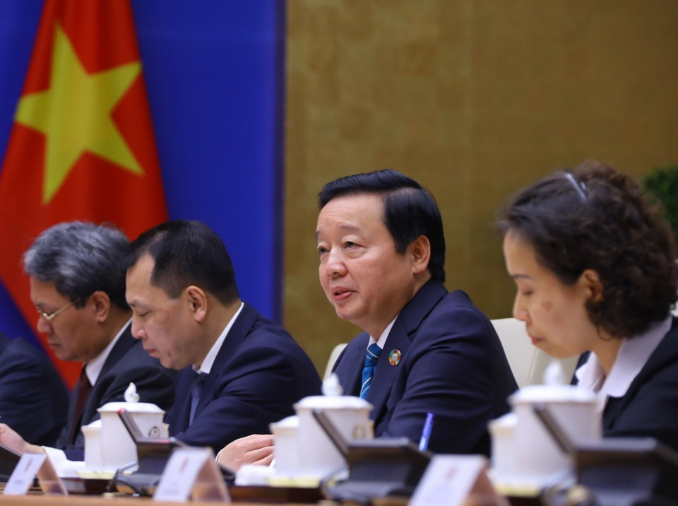 Phó Thủ tướng Trần Hồng Hà phát biểu. (Ảnh: Văn Điệp/TTXVN)