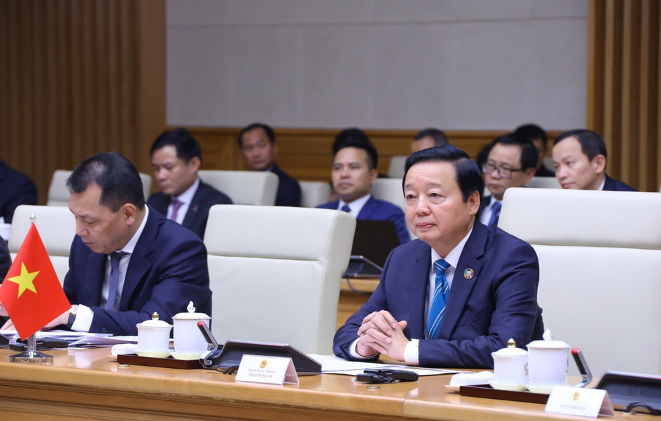 Phó Thủ tướng Trần Hồng Hà tại khóa họp. (Ảnh: Văn Điệp/TTXVN)