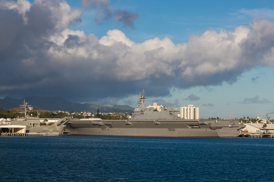 Tàu các nước tại cuộ tập trận. (Ảnh: Ngô Trần hải An/Vietnam+)