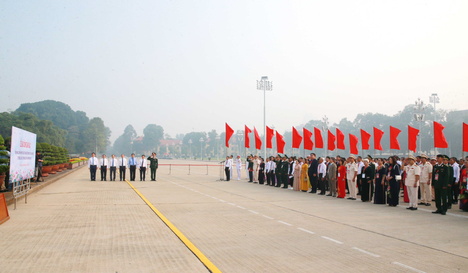 Quang cảnh Lễ Báo công. (Ảnh: Phương Hoa/TTXVN)