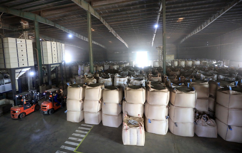 Công ty TNHH MTV Xuất nhập khẩu 2-9 Đắk Lắk (Simexco Đắk Lắk) xuất khẩu càphê nhân với sản lượng 100.000-120.000 tấn/năm. (Ảnh: Nhật Anh/TTXVN)