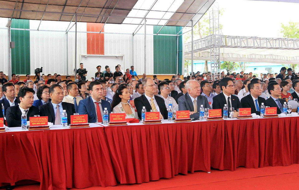 Các đại biểu tham dự buổi lễ. (Ảnh: An Đăng/TTXVN)