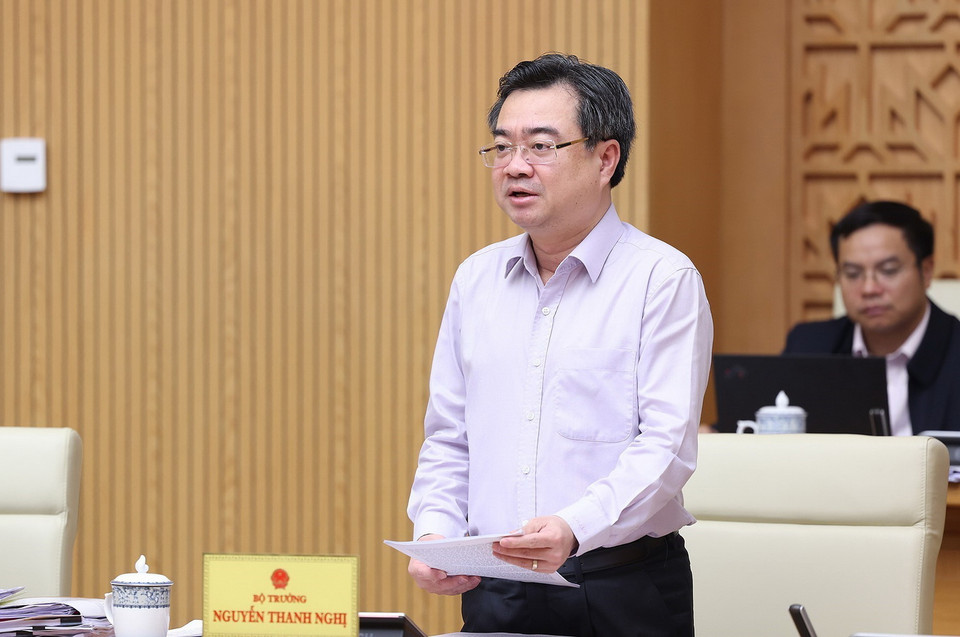 Bộ trưởng Bộ Xây dựng Nguyễn Thanh Nghị phát biểu. (Ảnh: Dương Giang/TTXVN)
