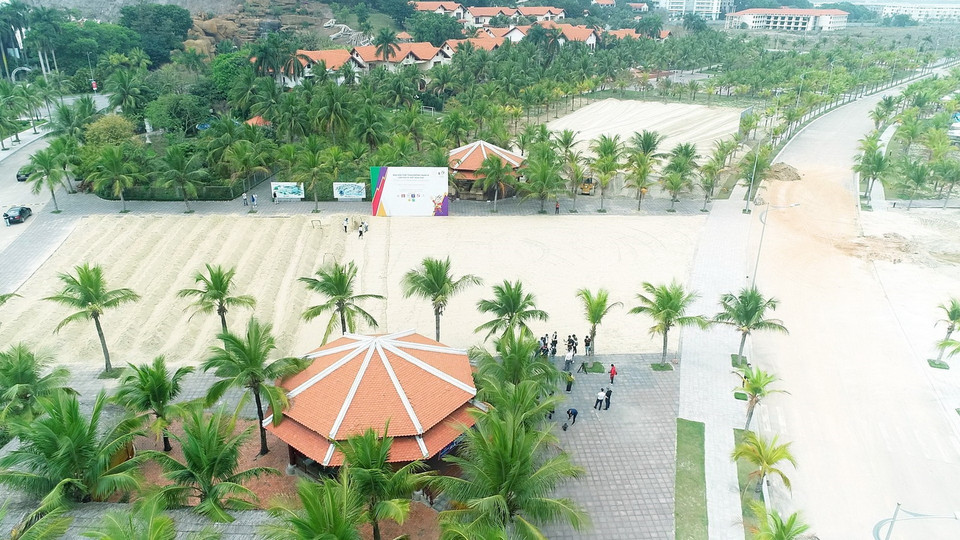  Tập đoàn Tuần Châu chi trên 13 tỷ đồng cho công tác cải tạo, nâng cấp, đầu tư hạ tầng phục vụ SEA Games 31. Các phần việc đã cơ bản hoàn thành. (Ảnh: Thanh Vân/TTXVN)