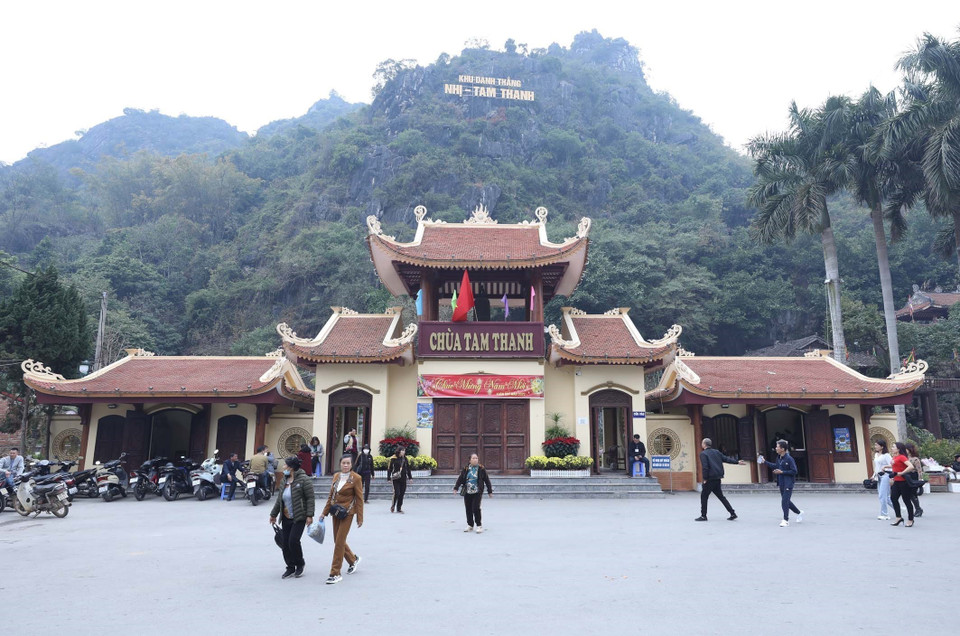 Tam Quan chùa Tam Thanh. (Ảnh: Anh Tuấn/TTXVN)
