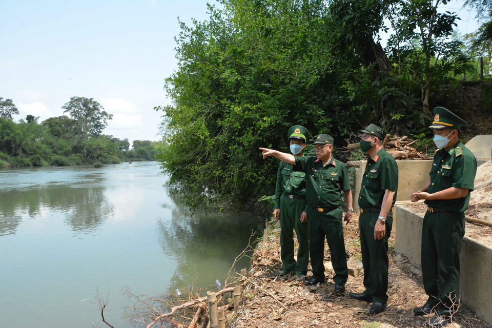 Khu vực Bến vượt sông Sêrêpốk đưa xe ôtô, pháo binh hạng nặng, bộ binh từ miền Bắc vào chiến trường miền Nam. (Ảnh: Tuấn Anh/TTXVN)
