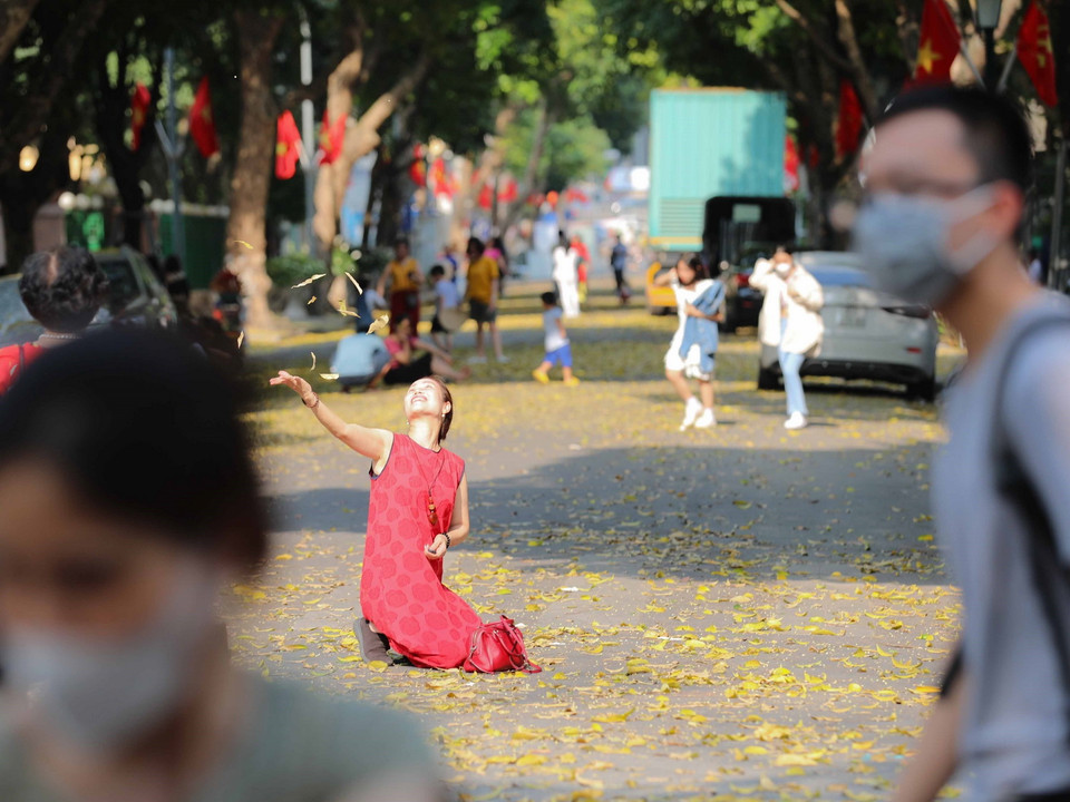 Một không khí rất Hà Nội, bởi "Hà Nội đến để yêu." (Ảnh: Thanh Tùng/TTXVN)