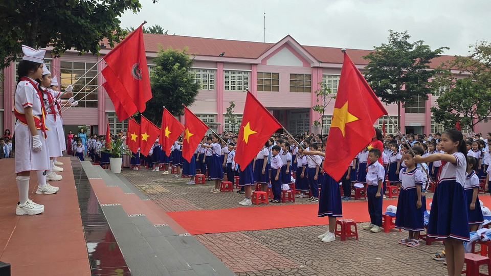 Năm học 2024-2025, tỉnh Kon Tum có 170.965 học sinh đến trường ở tất cả các cấp, trong đó có 102.045 học sinh là người dân tộc thiểu số. (Ảnh: Khoa Chương/TTXVN)