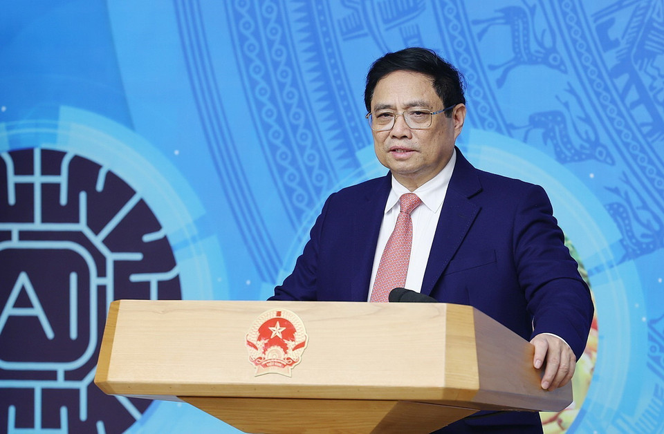 Thủ tướng Phạm Minh Chính chủ trì Diễn đàn Kinh tế Hợp tác, Hợp tác xã năm 2024. (Ảnh: Dương Giang/TTXVN)