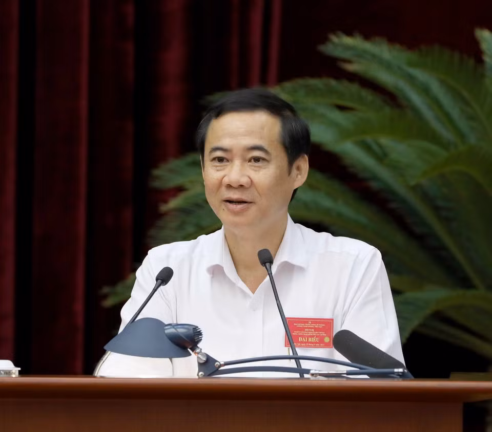 Ông Nguyễn Thái Học, Phó Trưởng Ban Nội chính Trung ương phát biểu tại Hội nghị. (Ảnh: Phương Hoa/TTXVN)