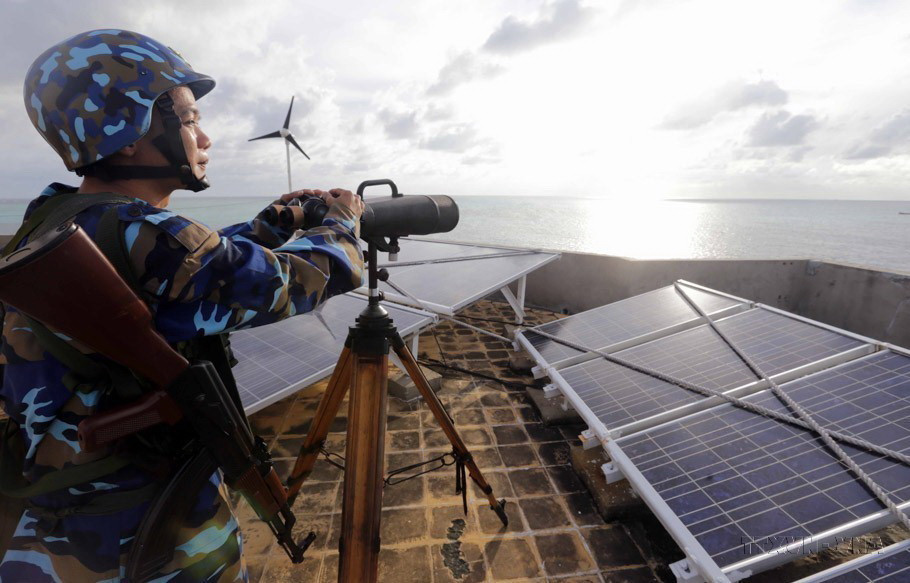 Trận chiến Gạc Ma thức tỉnh trái tim người Việt về nhiệm vụ thiêng liêng bảo vệ chủ quyền biển, đảo của Tổ quốc. (Ảnh: Trần Việt/TTXVN)