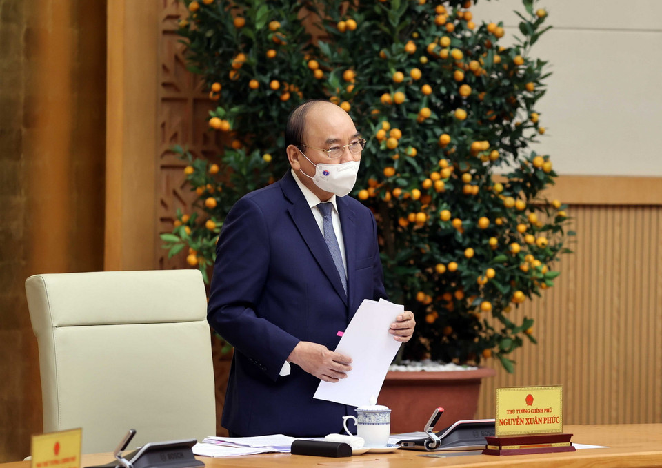 Thủ tướng Nguyễn Xuân Phúc phát biểu. (Ảnh: Thống Nhất/TTXVN)