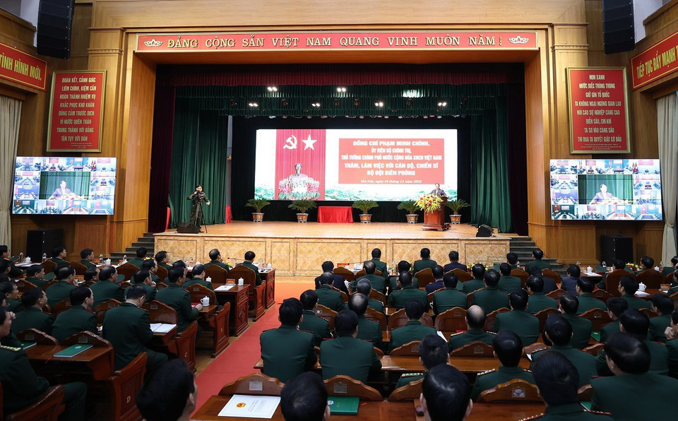 Quang cảnh buổi làm việc. (Ảnh: Dương Giang/TTXVN)