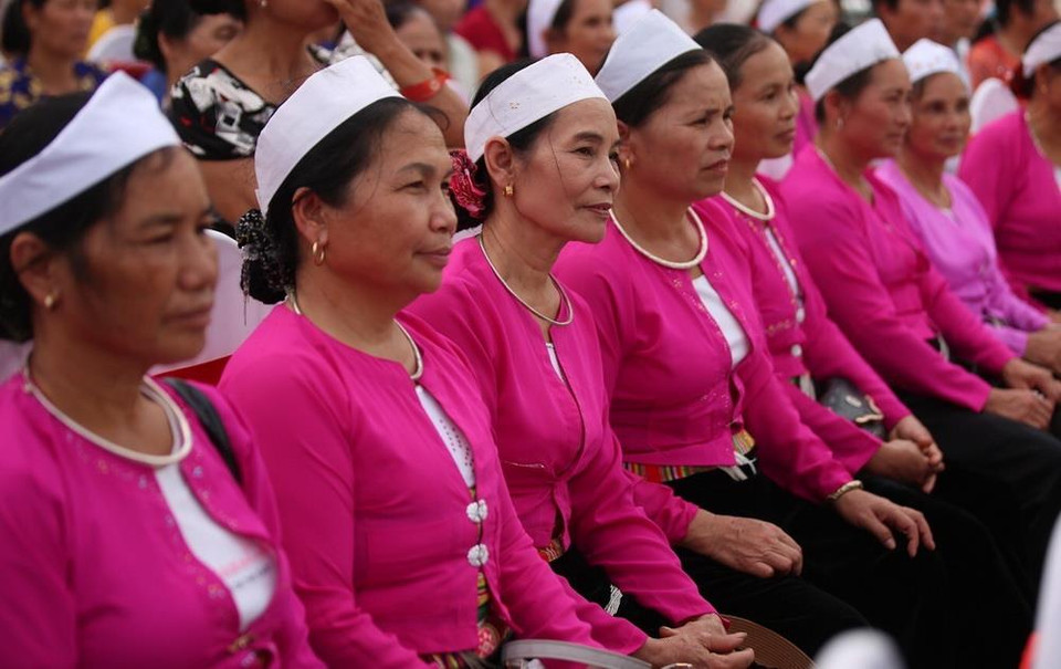 Đồng bào các dân tộc tham gia các hoạt động chào mừng Ngày Văn hóa các dân tộc Việt Nam năm 2019. (Ảnh: Trọng Đạt/TTXVN)