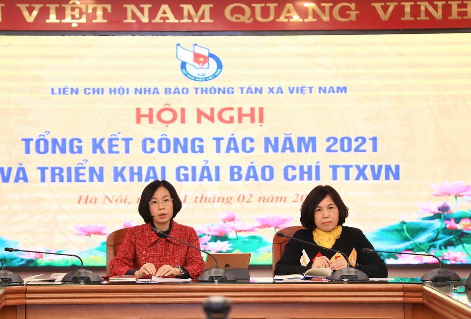  Đoàn Chủ tịch điều hành Hội nghị. (Ảnh: Hoàng Hiếu/TTXVN)