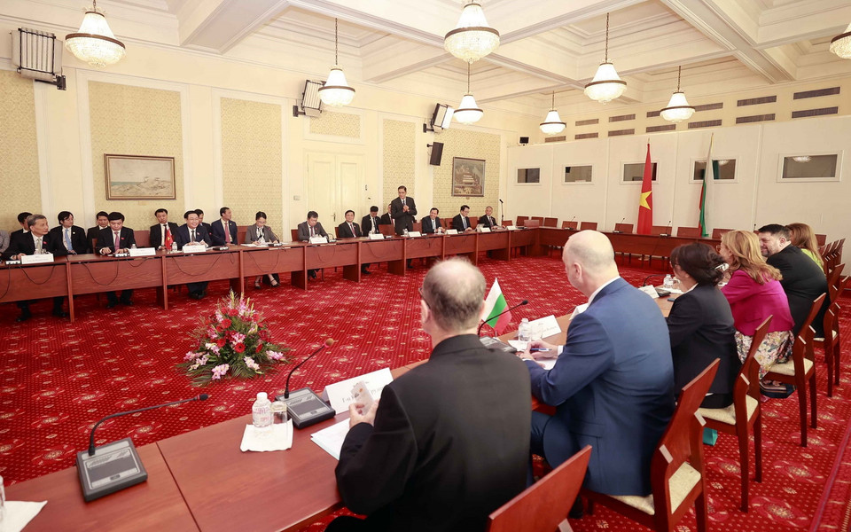 Quang cảnh hội đàm. (Ảnh: Doãn Tấn/TTXVN)