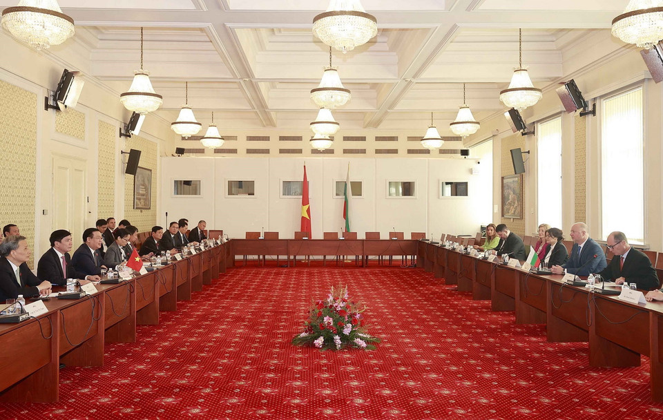 Quang cảnh hội đàm. (Ảnh: Doãn Tấn/TTXVN)