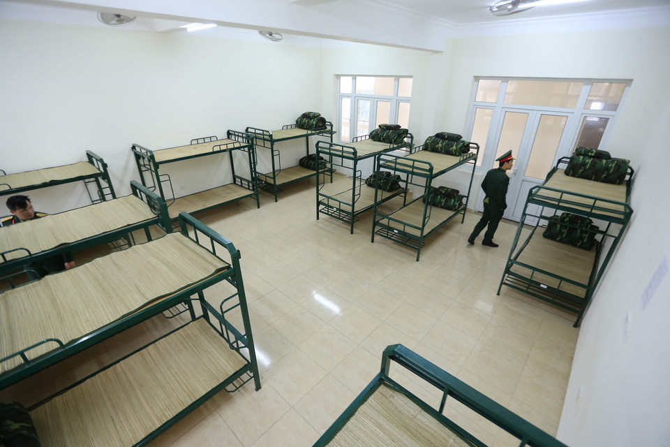 Khu lưu trú cho các công dân về cách ly. (Ảnh: TTXVN)