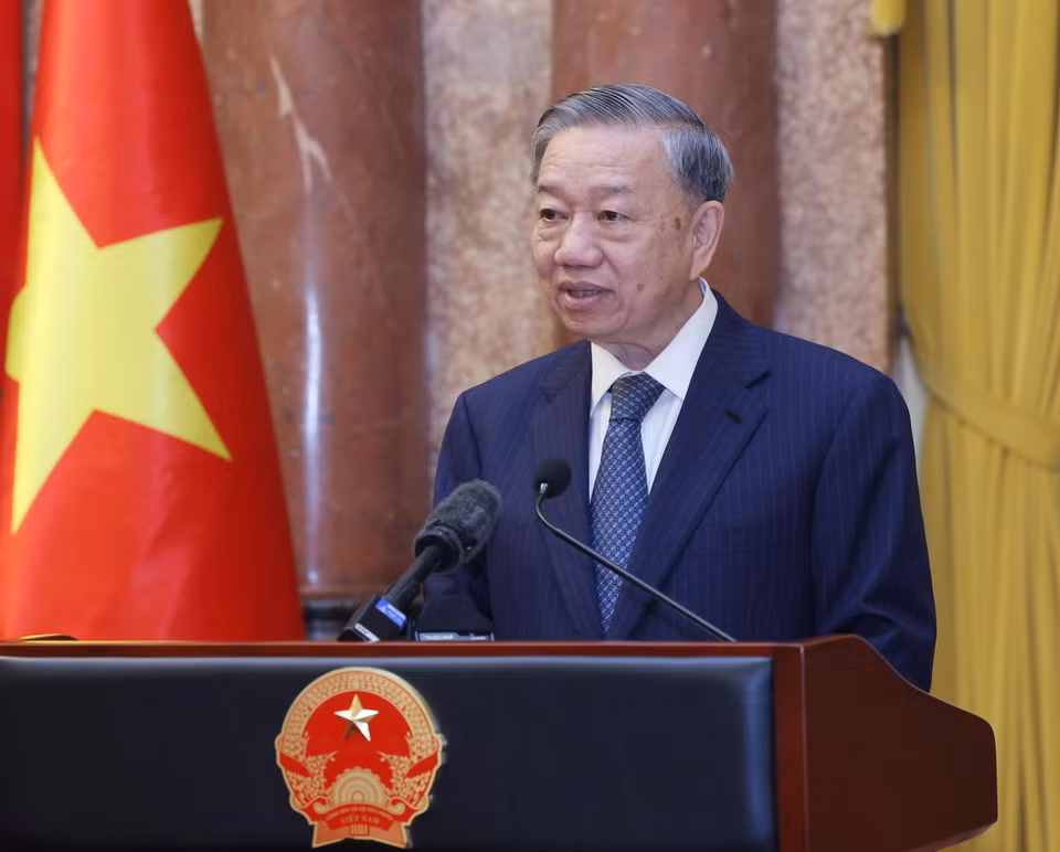 Tổng Bí thư Tô Lâm phát biểu. (Ảnh: Lâm Khánh/TTXVN)