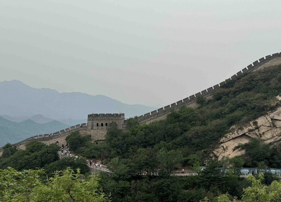 Bát Đạt Lĩnh được coi là đoạn thành chiến lược để phòng thủ vững chãi nhất của Vạn Lý Trường Thành. (Ảnh: Công Tuyên/TTXVN)