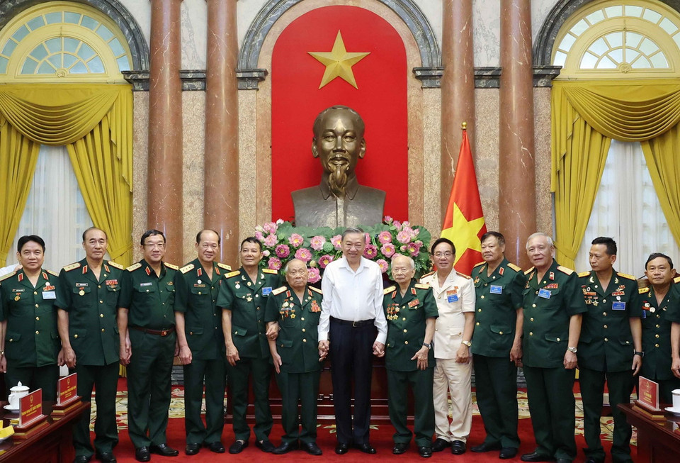 Chủ tịch nước Tô Lâm với các đại biểu. (Ảnh: Nhan Sáng/TTXVN)