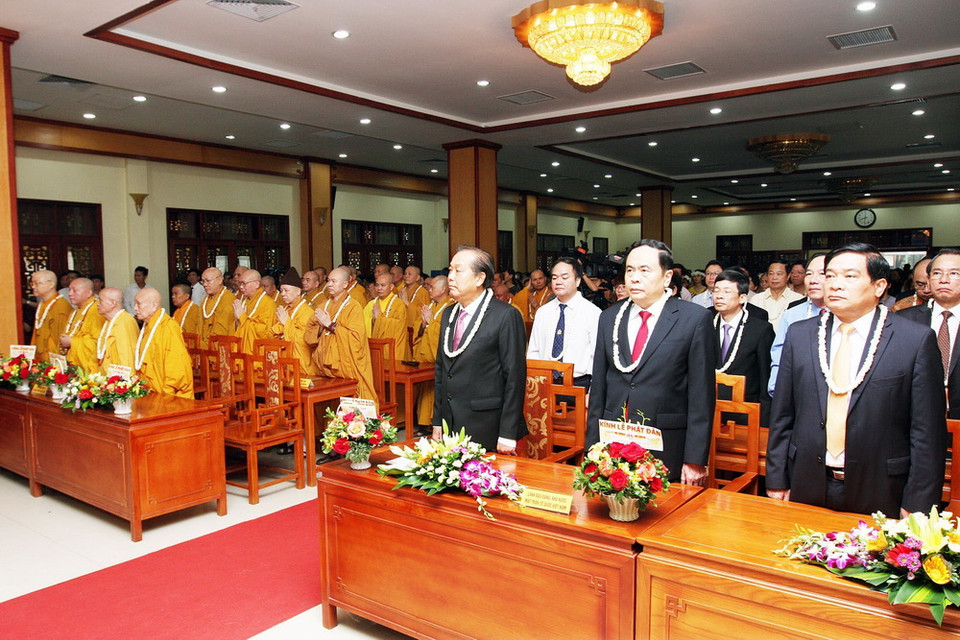 Các đại biểu dự Đại lễ Phật đản 2018. (Ảnh: Nguyễn Dân/TTXVN)