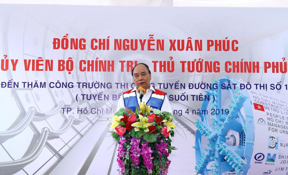 Thủ tướng Nguyễn Xuân Phúc phát biểu. (Ảnh: Thống Nhất/TTXVN)
