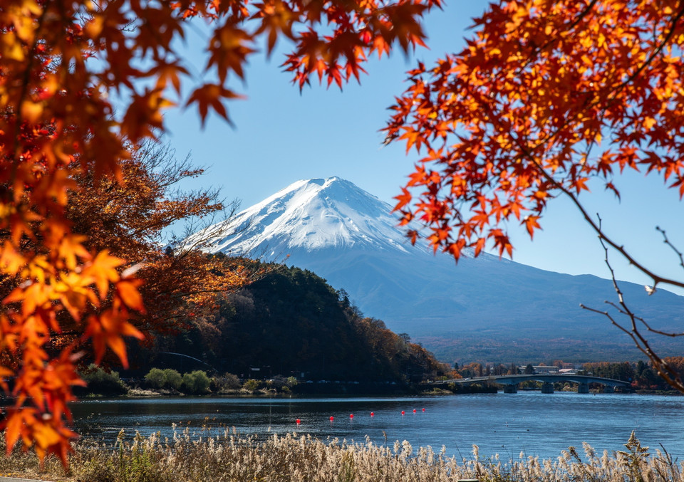Núi Phú Sĩ - biểu tượng của Nhật Bản vào mùa Thu. (Ảnh: Xuân Giao/TTXVN)