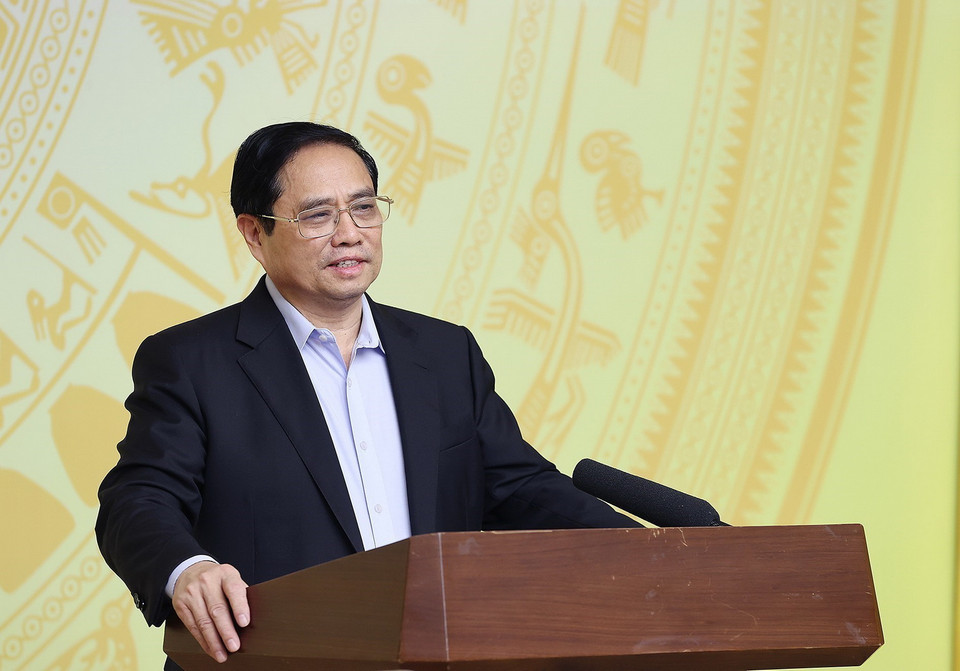  Thủ tướng phát biểu tại phiên họp 14 Ban Chỉ đạo quốc gia phòng, chống dịch COVID-19. (Ảnh: Dương Giang/TTXVN)