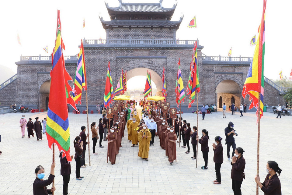 Lễ truyền thống tại lễ đàn Kính thiên. (Ảnh: Đức Phương/TTXVN)