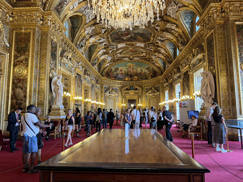 Phòng Khánh tiết Thượng viện. (Ảnh: Nguyễn Thu Hà/TTXVN)