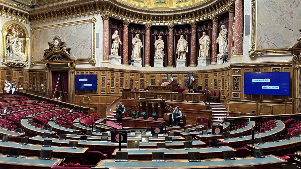 Phòng họp Thượng viện. (Ảnh: Nguyễn Thu Hà/TTXVN)