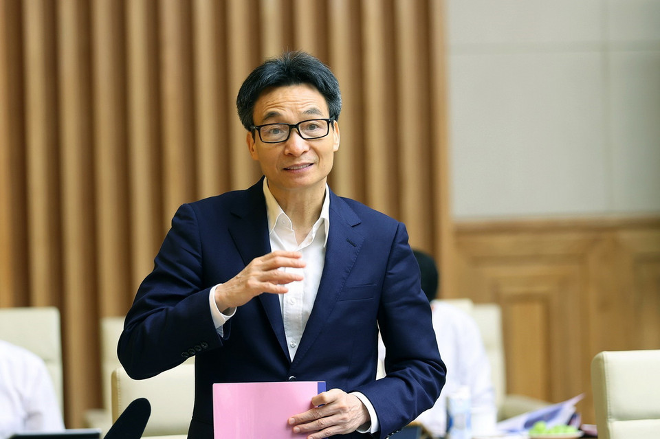  Phó Thủ tướng Vũ Đức Đam, Chủ tịch Ủy ban Quốc gia về người cao tuổi Việt Nam phát biểu. (Ảnh: Dương Giang/TTXVN)