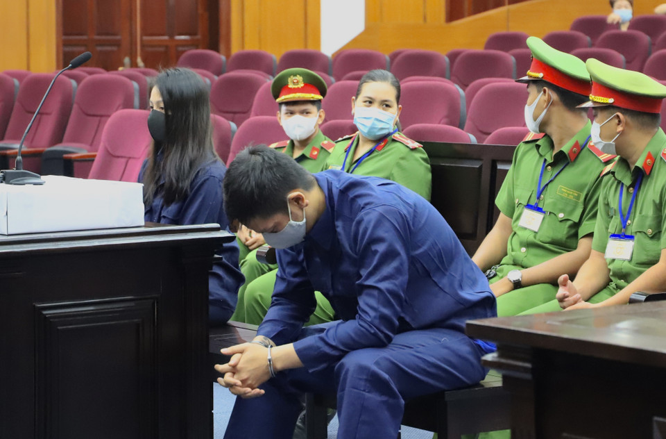 Bị cáo Nguyễn Kim Trung Thái tại Tòa. (Ảnh: Hồng Giang/TTXVN)