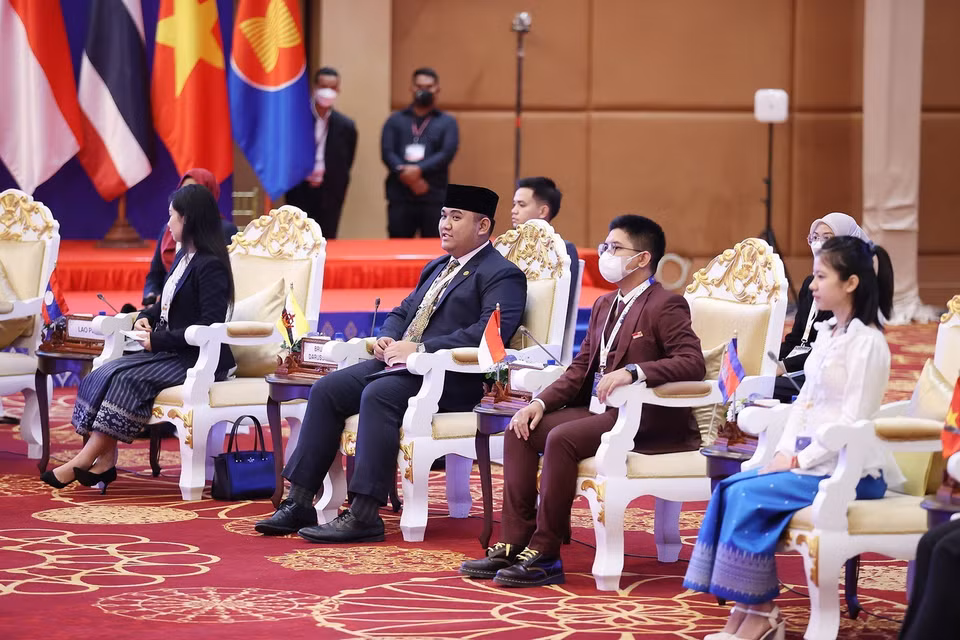 Đại diện thanh niên ASEAN tham gia buổi đối thoại. (Ảnh: Dương Giang/TTXVN)