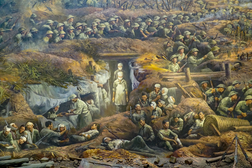 Những trận đánh đã khiến nhiều người thương vong. (Ảnh: Xuân Tư/TTXVN)