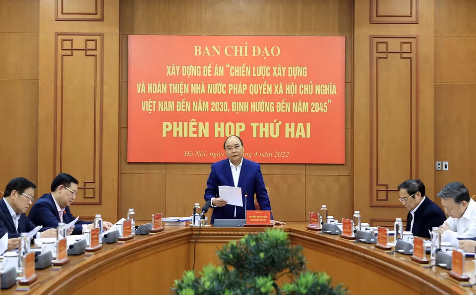 Chủ tịch nước chủ trì Phiên họp. (Ảnh: Thống Nhất/TTXVN)