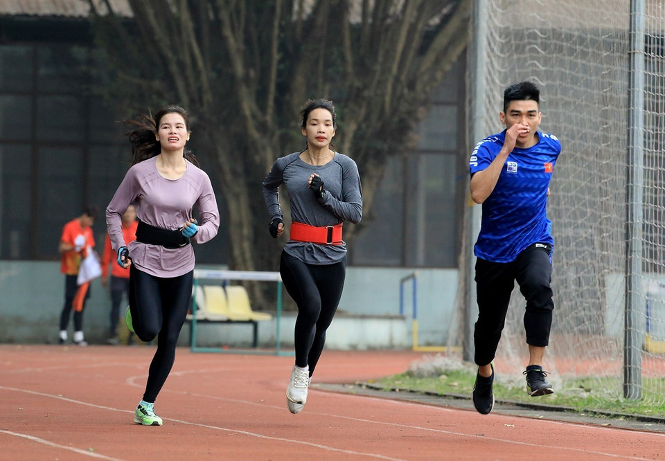 Tại SEA Games 32, đội tuyển Điền kinh Việt Nam đặt mục tiêu giành 14-18 Huy chương Vàng. (Ảnh: Tuấn Anh/TTXVN)