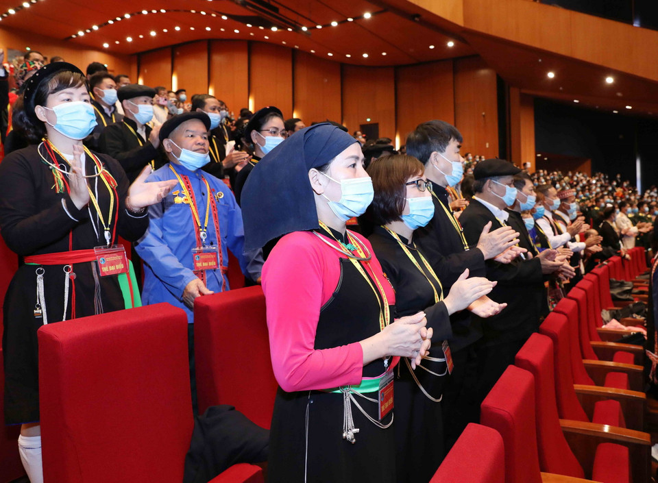 Đại biểu dự khai mạc Đại hội. (Ảnh: Phương Hoa/TTXVN)