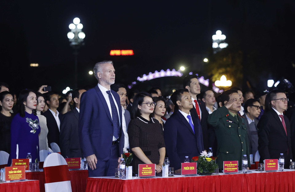 Các đại biểu dự buổi lễ. (Ảnh: Thống Nhất/TTXVN)