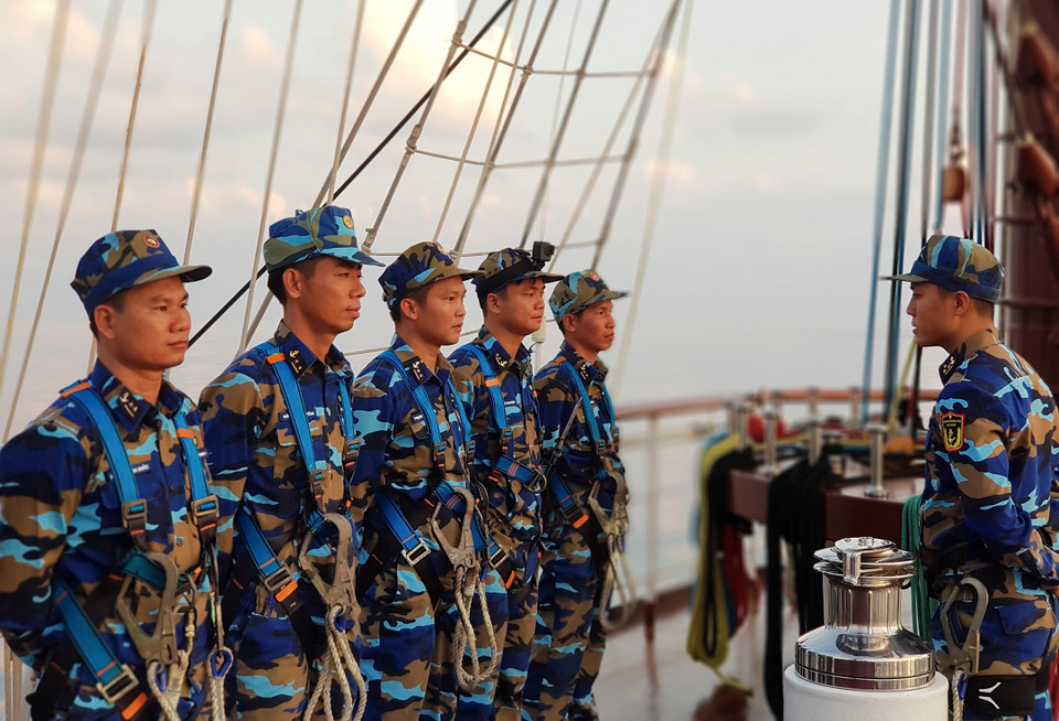 Các tình huống huấn luyện tác chiến. (Ảnh do đoàn cung cấp)