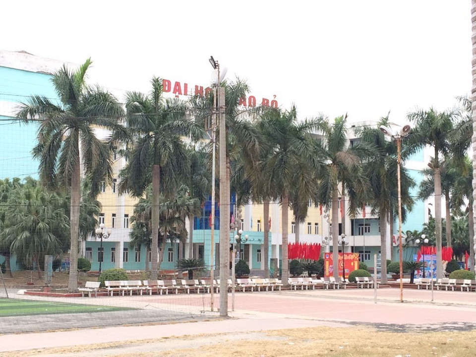 Đại học Sao Đỏ được dùng làm điểm cách ly tập trung. (Ảnh: TTXVN phát)