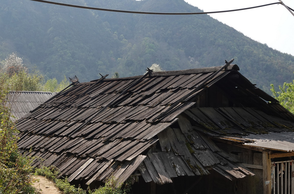Đối với người Mông, ngôi nhà dù to hay nhỏ cũng sẽ theo mình đến suốt cuộc đời nên rất hiếm khi thấy người Mông phá bỏ ngôi nhà cũ dựng nhà mới bởi trong ngôi nhà ấy chứa đựng nhiều yếu tố văn hóa tâm linh trừ khi nhà bị ảnh hưởng của thiên tai, hỏa hoạn. (Ảnh: Tuấn Anh/TTXVN)