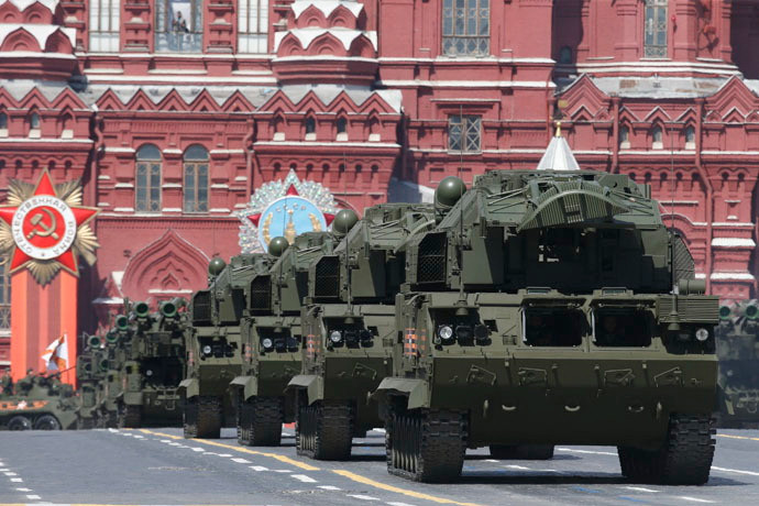 Xe phóng đạn của tổ hợp tên lửa phòng không lục quân Tor-M2U. (Nguồn: Bộ Quốc phòng Nga)