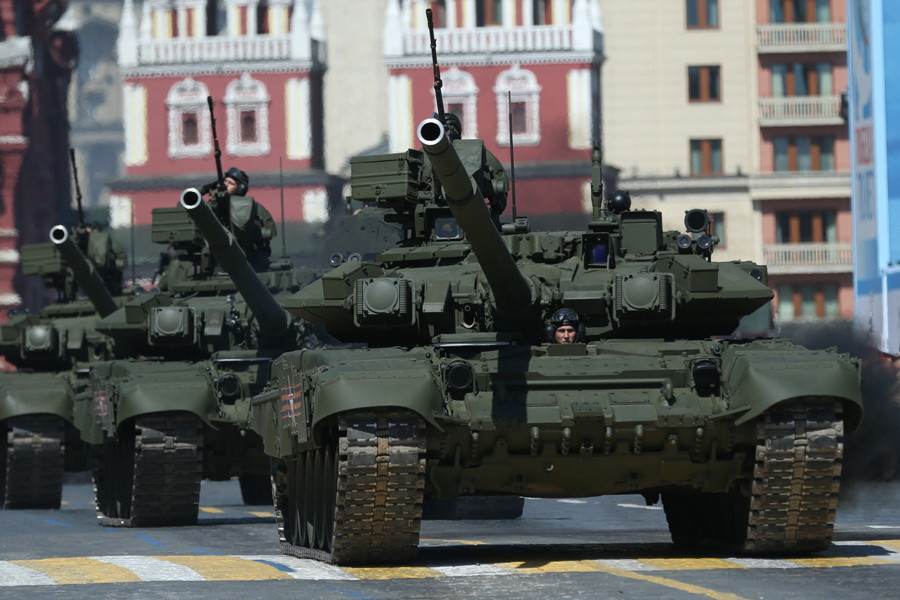Xe tăng chủ lực của quân đội Nga T-90A. (Nguồn: Bộ Quốc phòng Nga)